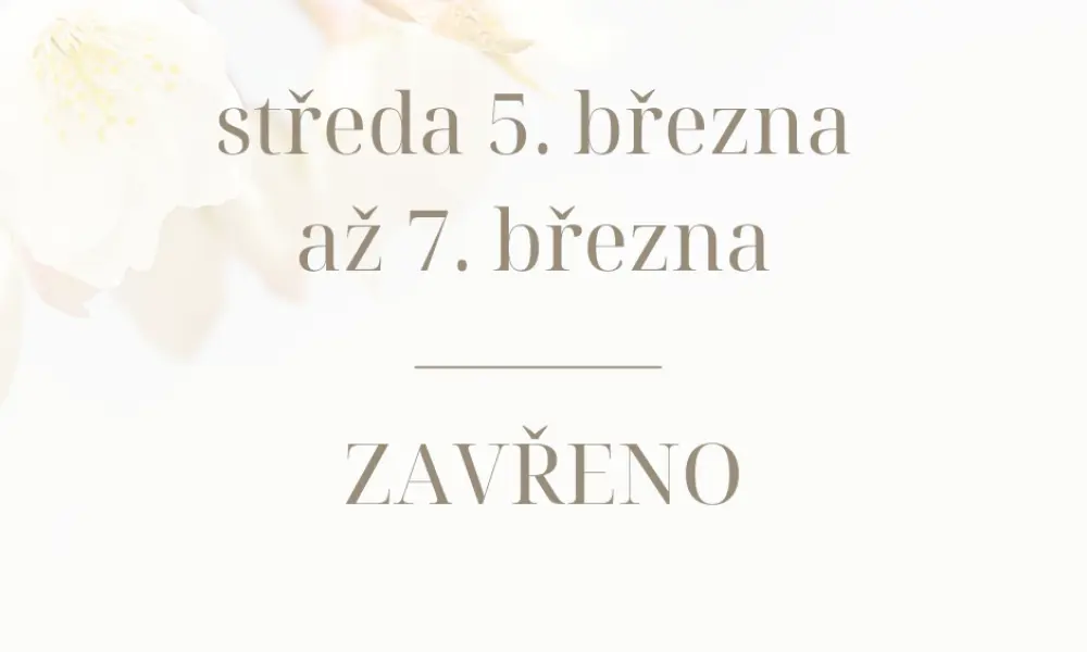 Omezen&yacute; provoz o jarn&iacute;ch pr&aacute;zdnin&aacute;ch ve SKIN CARE